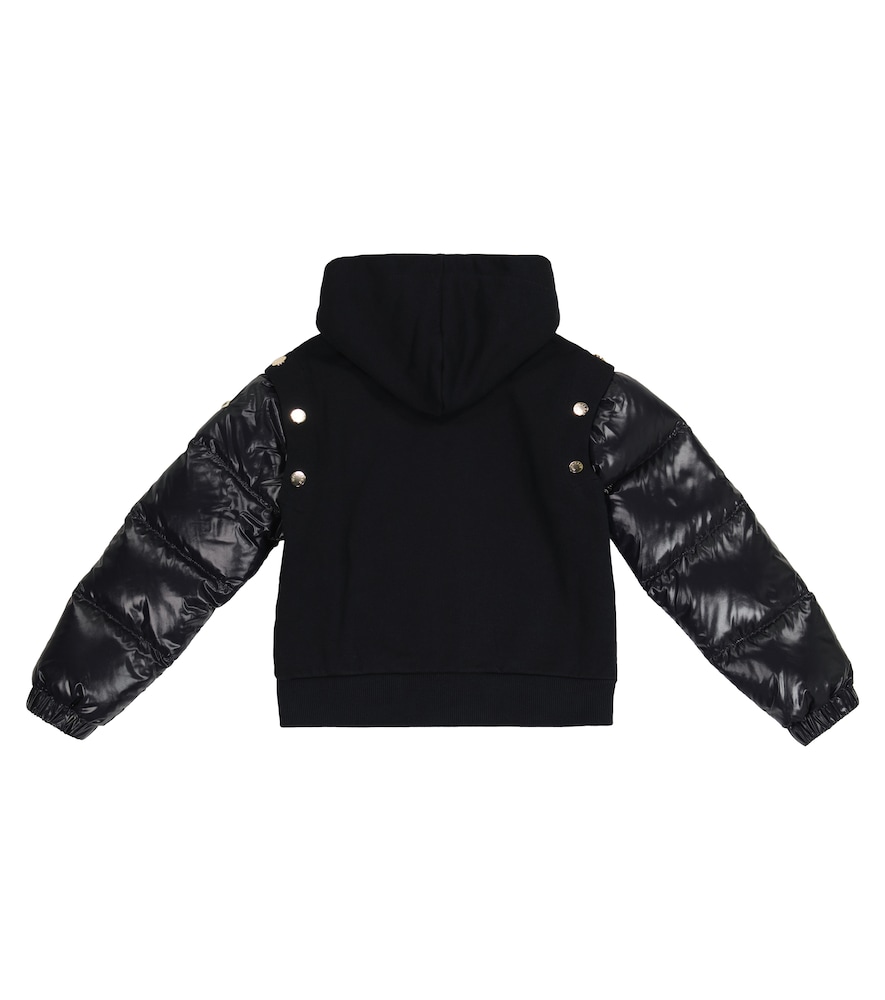 Moncler Enfant Moncler Enfant Zipped Cotton-blend Hoodie 