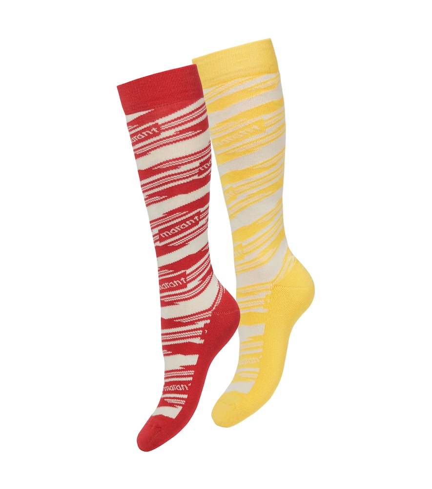 Maisie intarsia ski socks