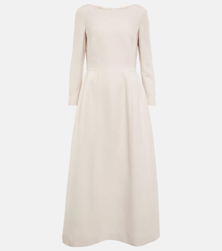 Lilibet wool and silk midi dress