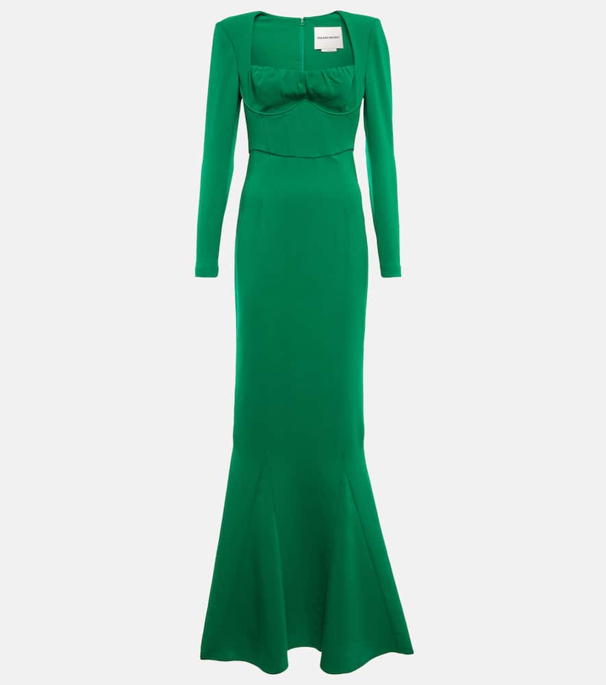 Roland Mouret Cady Gown In Green