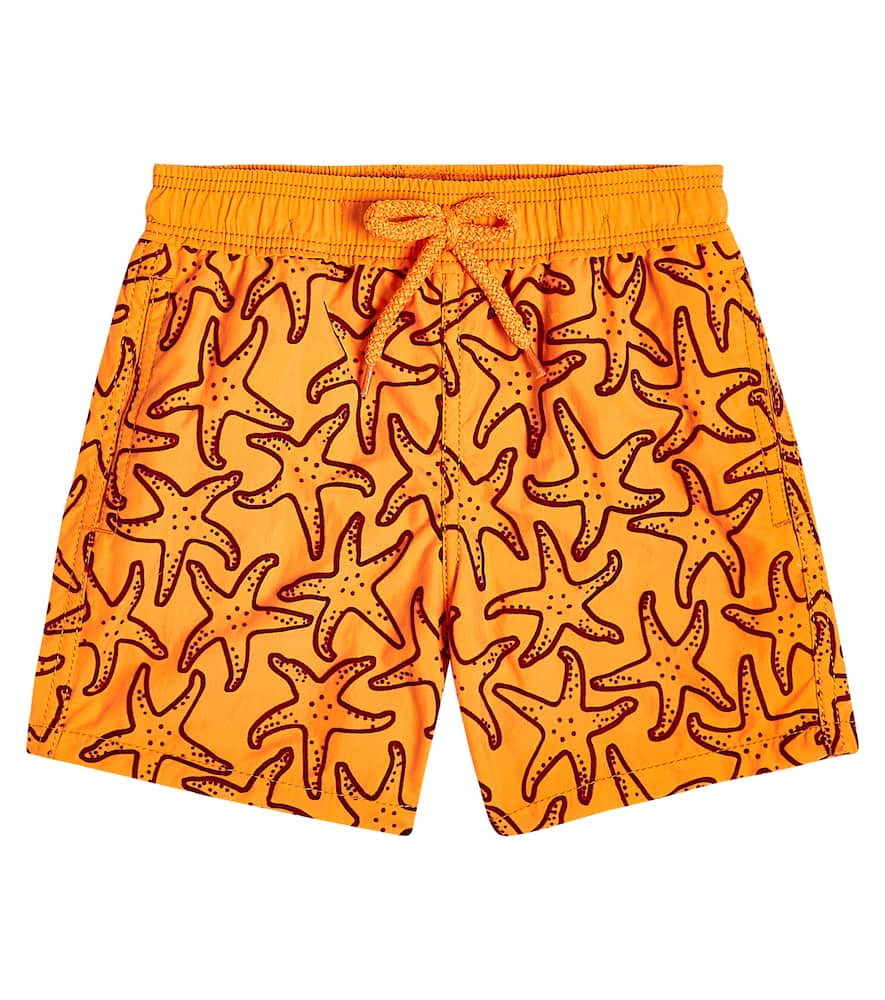 Vilebrequin Printed Swim Shorts In Carotte