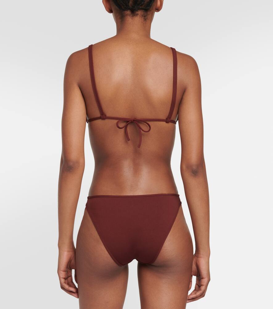 Eres Manguier Low-rise Bikini Bottoms In Brown