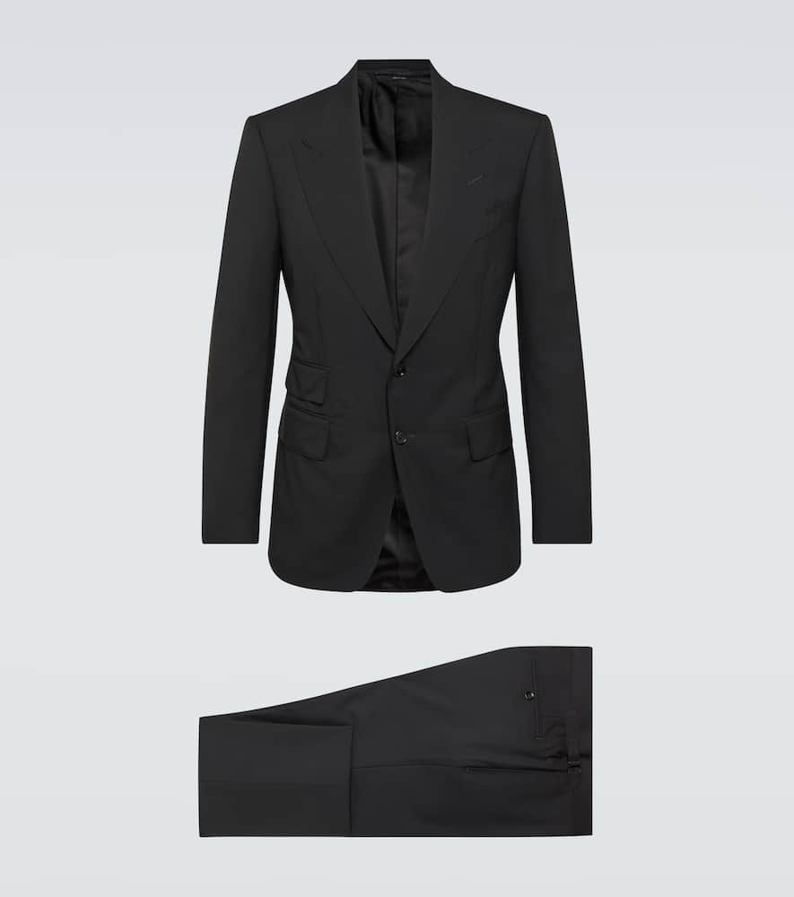 Tom Ford Wool Suit In Black