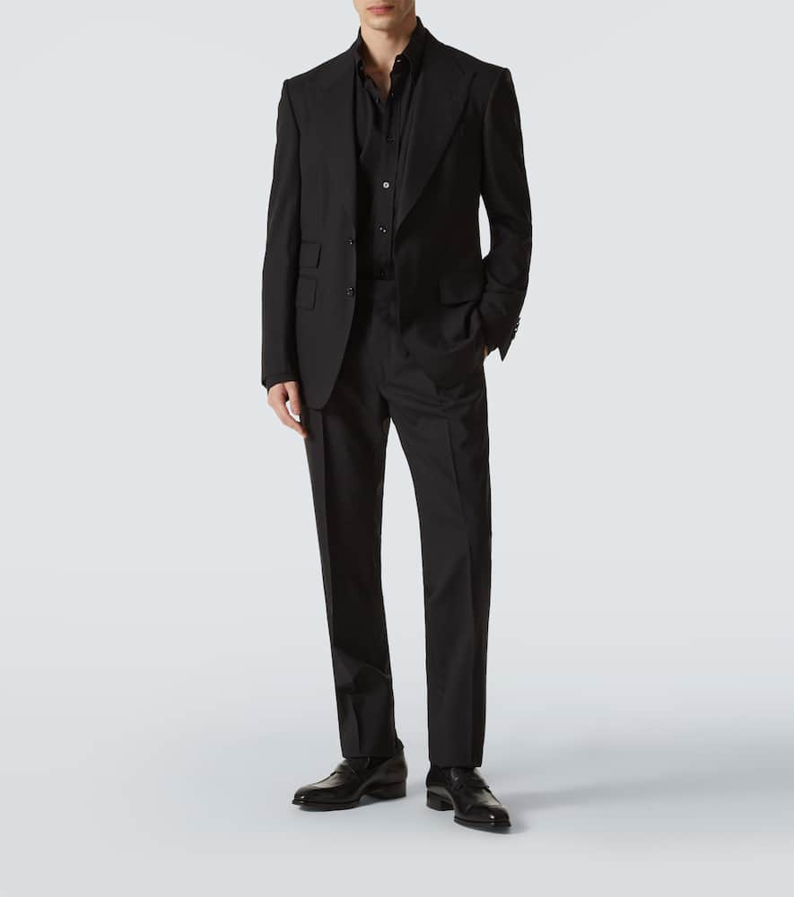 Tom Ford Shelton Bi-stretch Single-breasted Suit In Black