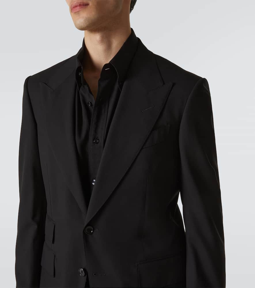 Tom Ford Shelton Bi-stretch Single-breasted Suit In Black