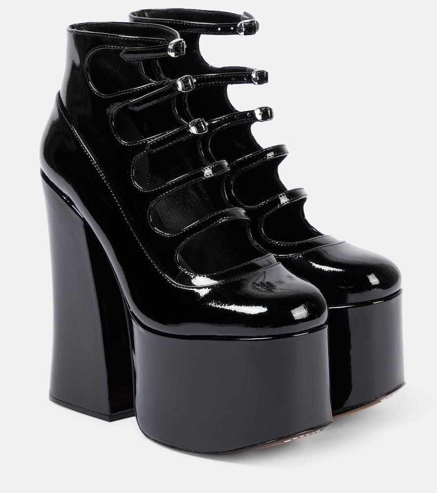 Kiki patent leather platform ankle boots