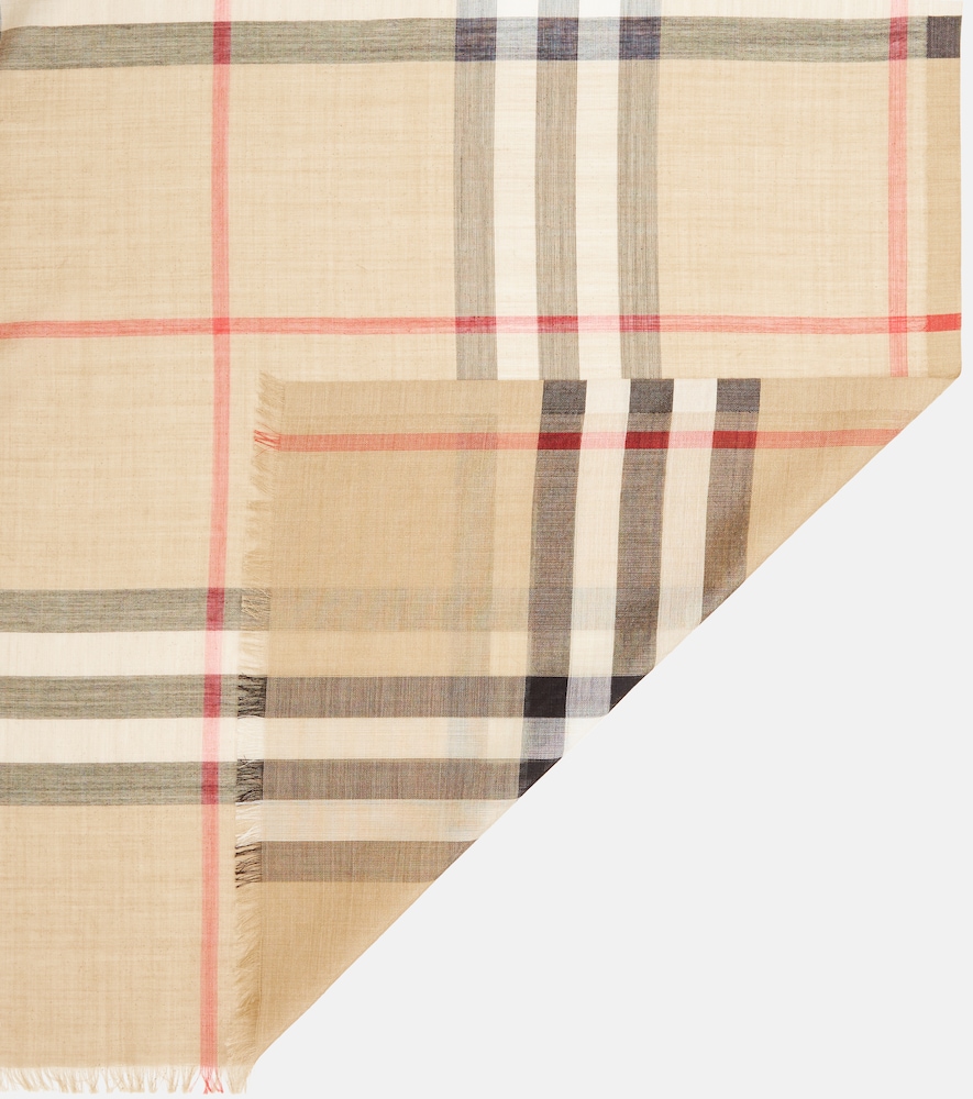  Burberry Burberry Schal Burberry Check Aus Wolle Und Seide 