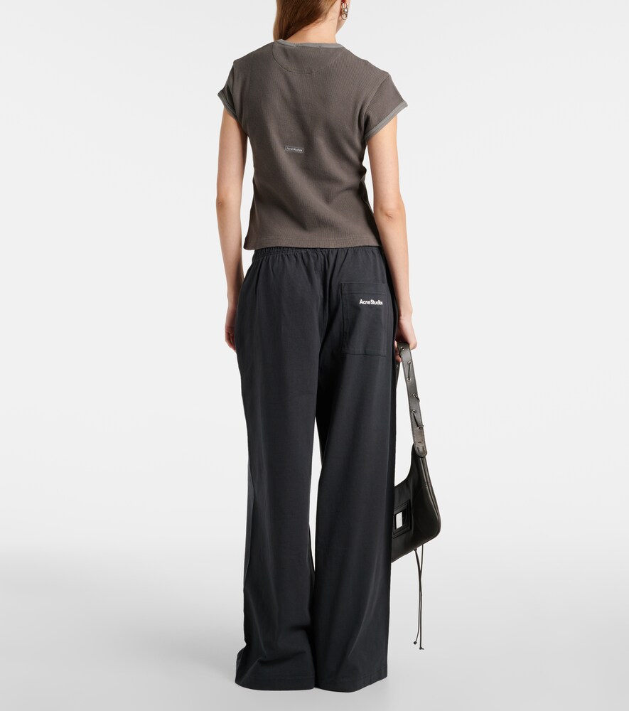 Waffle-Knit Cotton T-Shirt