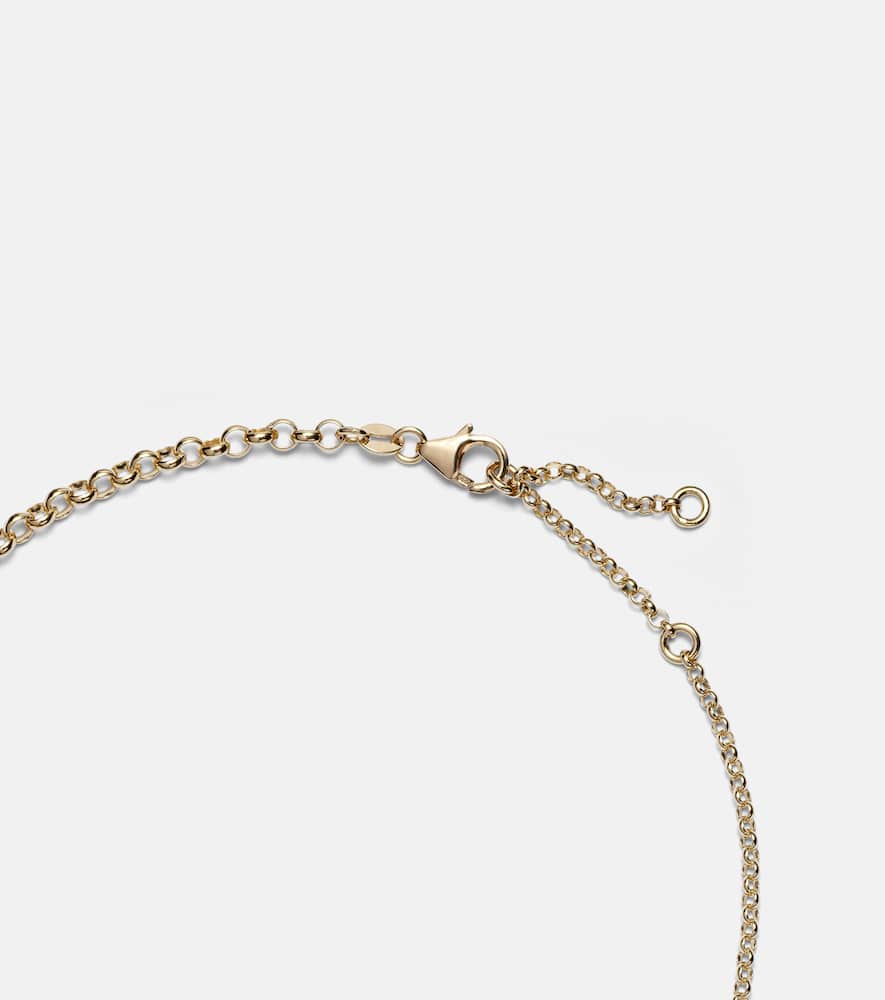 Foundrae Dream & Reverie 18kt Gold Charm Necklace With Diamonds In Gold