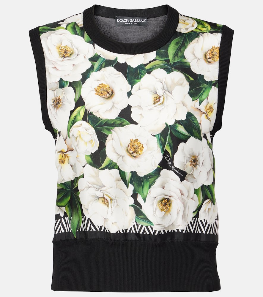Dolce & Gabbana Floral Print Sweater In Multicoloured
