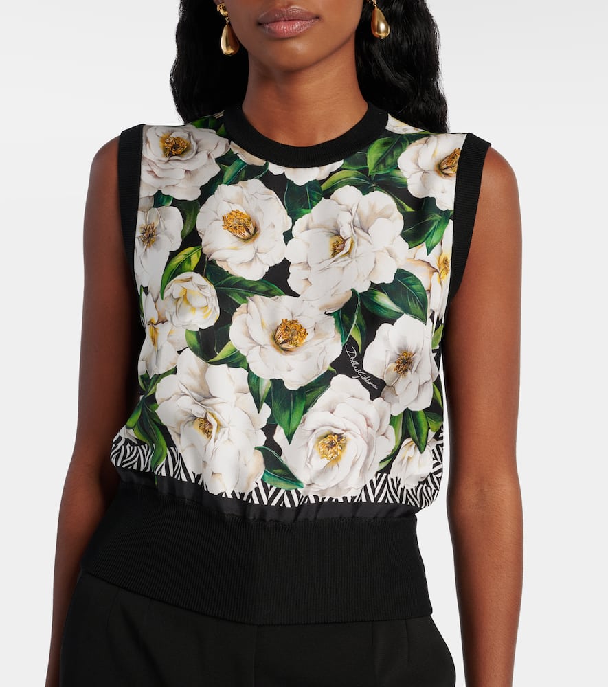 Dolce & Gabbana Floral Print Sweater In Multicoloured
