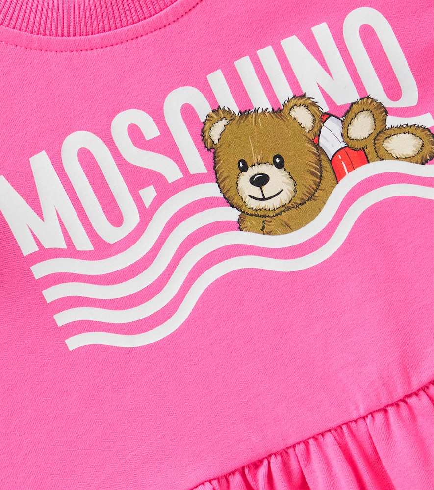 MOSCHINO BABY COTTON-BLEND DRESS