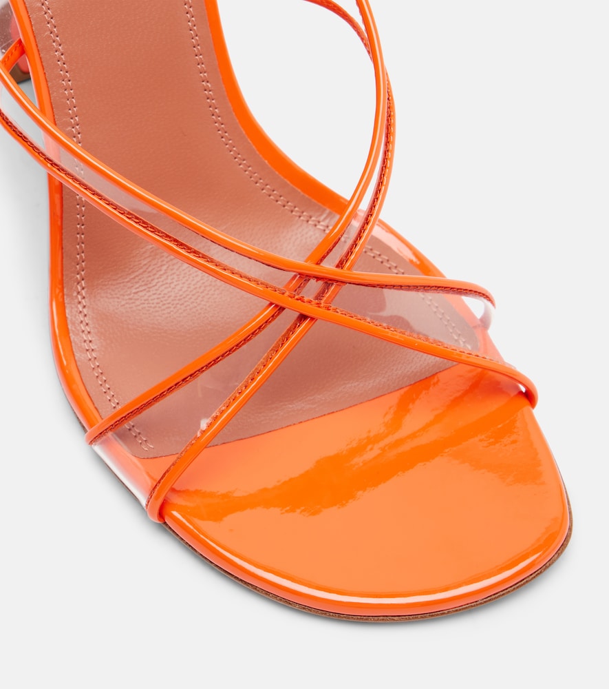  Amina Muaddi Amina Muaddi Sandalen Lena 90 Mit Lackleder 