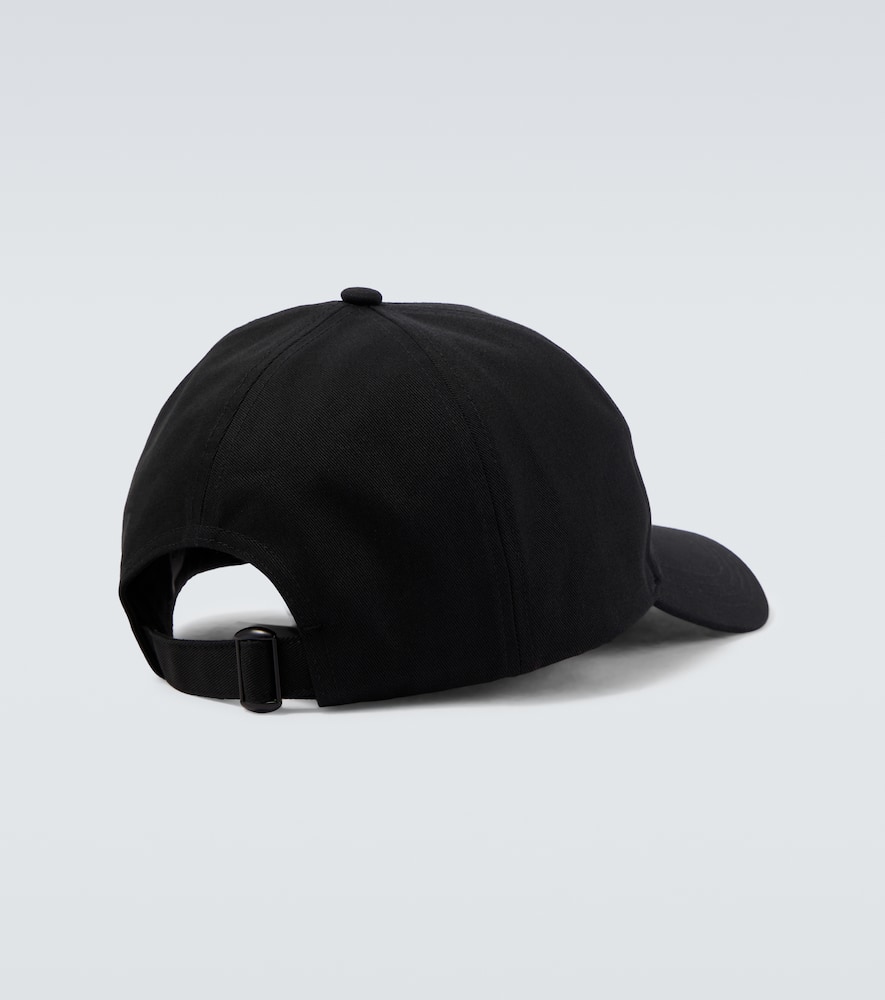 Moncler Logo-patch Adjustable Baseball Cap In Black