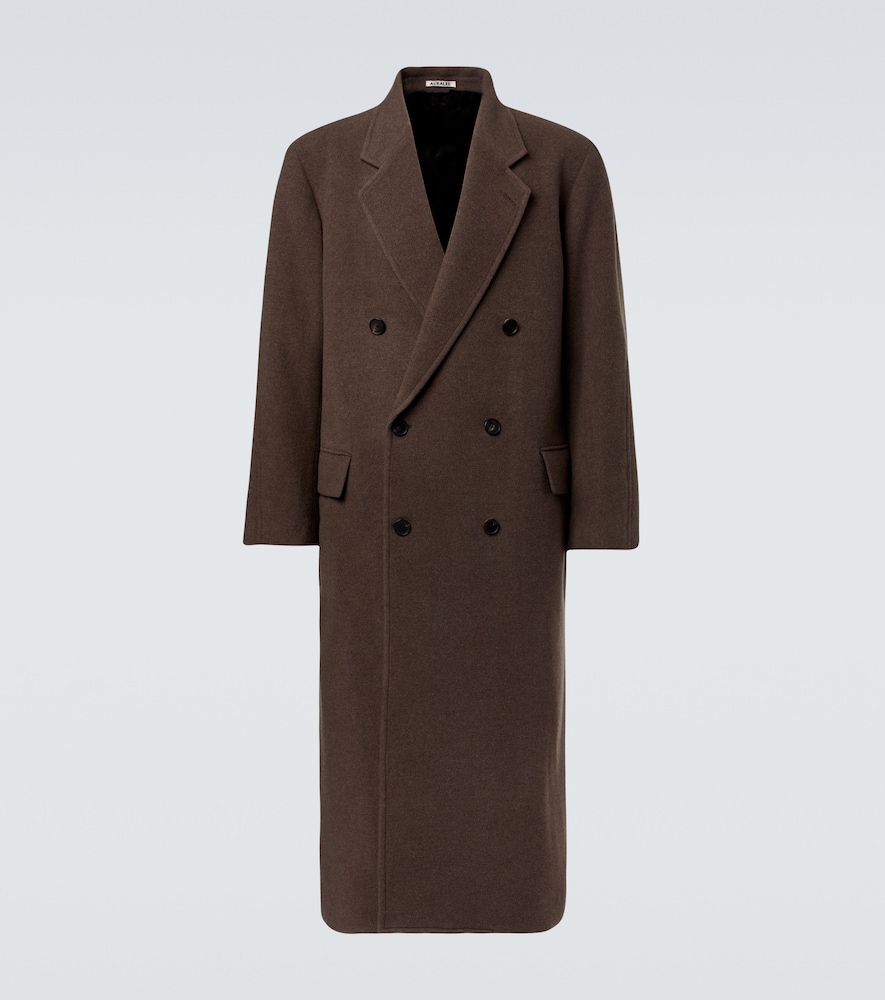 Auralee Double-breasted wool coat