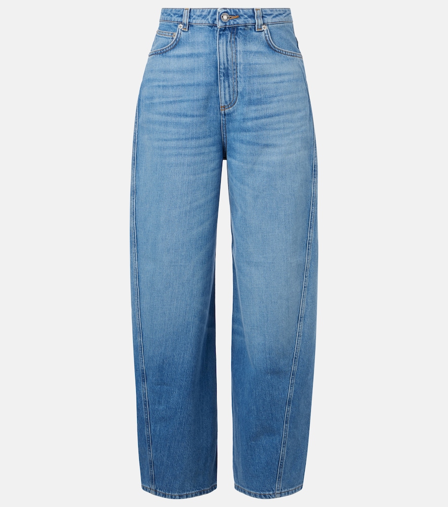 Givenchy Cocoon high-rise barrel-leg jeans