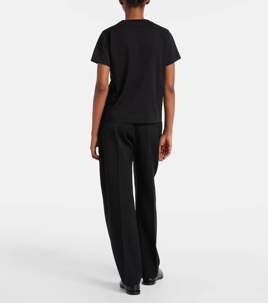 Givenchy Crew-neck Short Sleeve Graphic Cotton T-shirt In Black