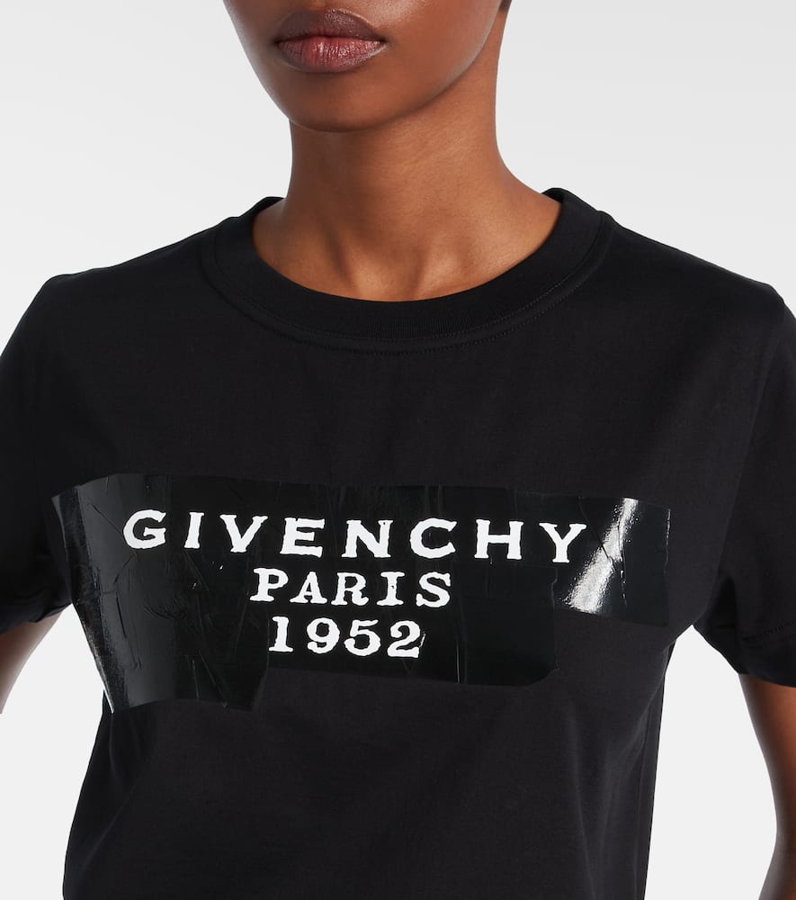 Givenchy Crew-neck Short Sleeve Graphic Cotton T-shirt In Black