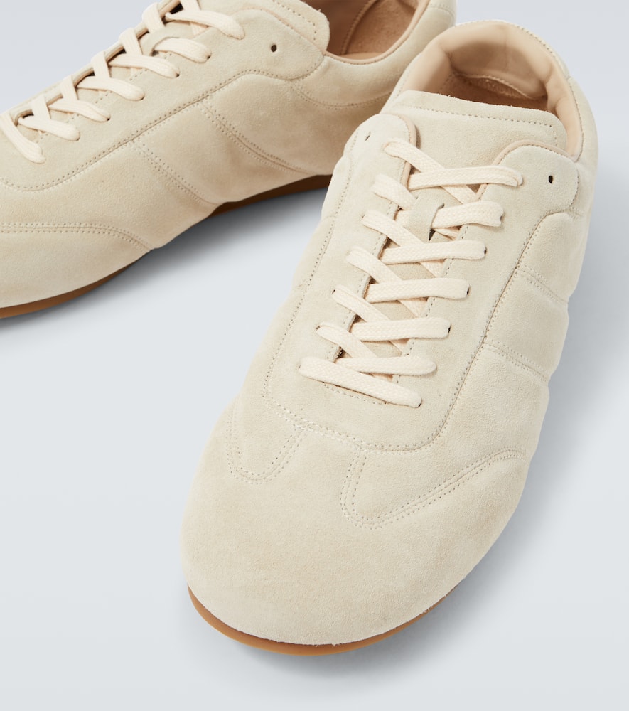 Lemaire Soft Runner Sneakers In Ivory Suede In Neutral