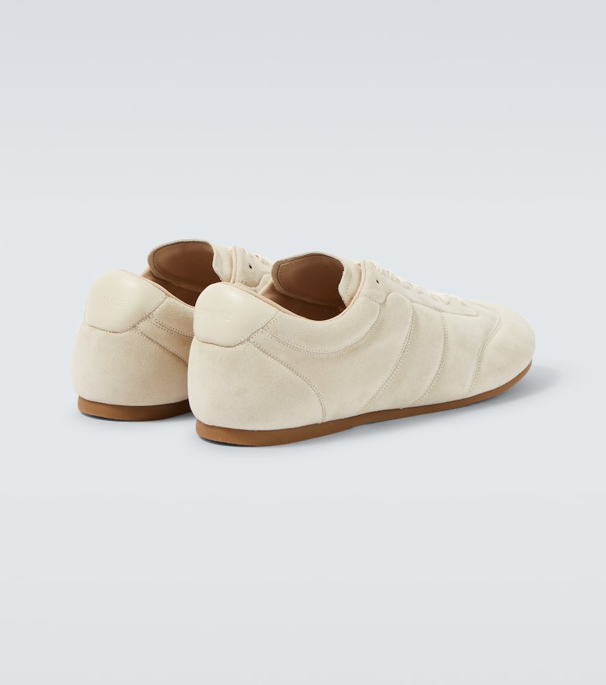 Lemaire Soft Runner Sneakers In Ivory Suede In Neutral