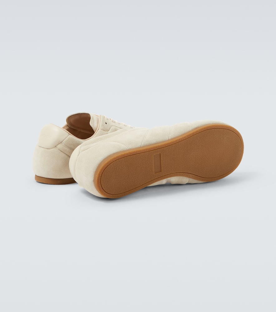 Lemaire Soft Runner Sneakers In Ivory Suede In Neutral