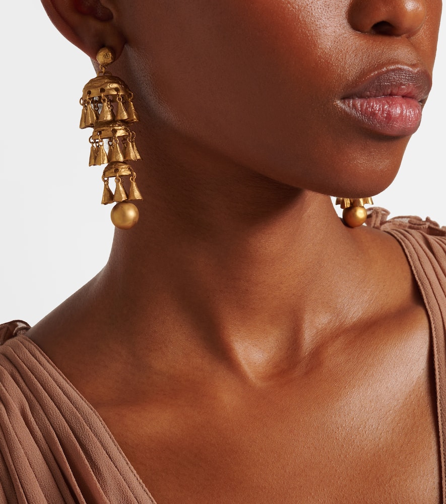Zimmermann Whimsy Chandeliers 14kt Gold-plated Drop Earrings In Gold
