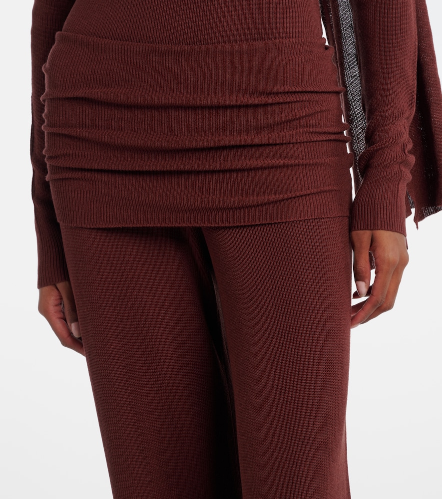  Aya Muse Aya Muse Silk-blend Wide-leg Pants 