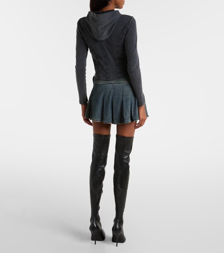Balenciaga Cotton Jersey Hoodie In Gray