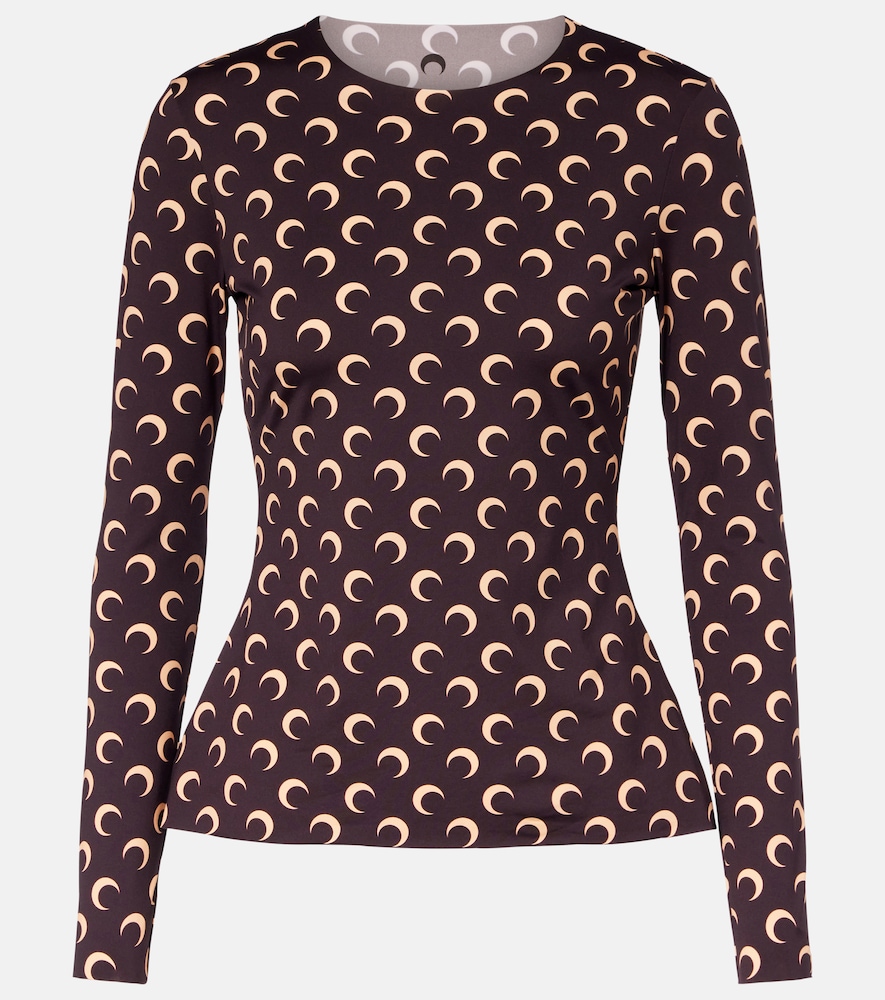 Marine Serre Top All Over Moon en jersey 175 €