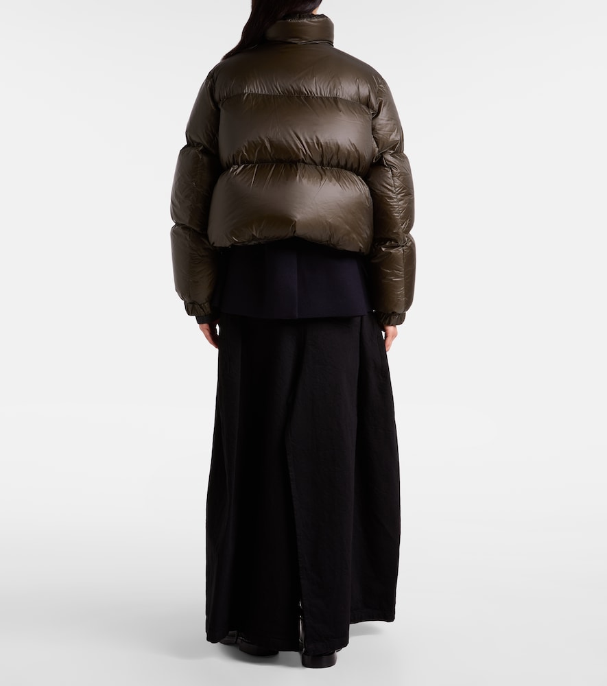  Sacai Sacai Layered Wool-trimmed Down Jacket 