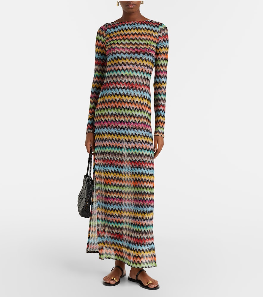 Missoni Zigzag lamé beach cover-up