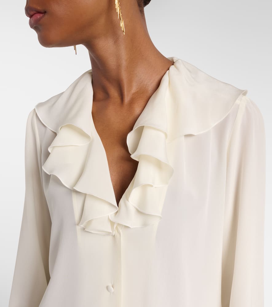Etro Silk Shirt In White