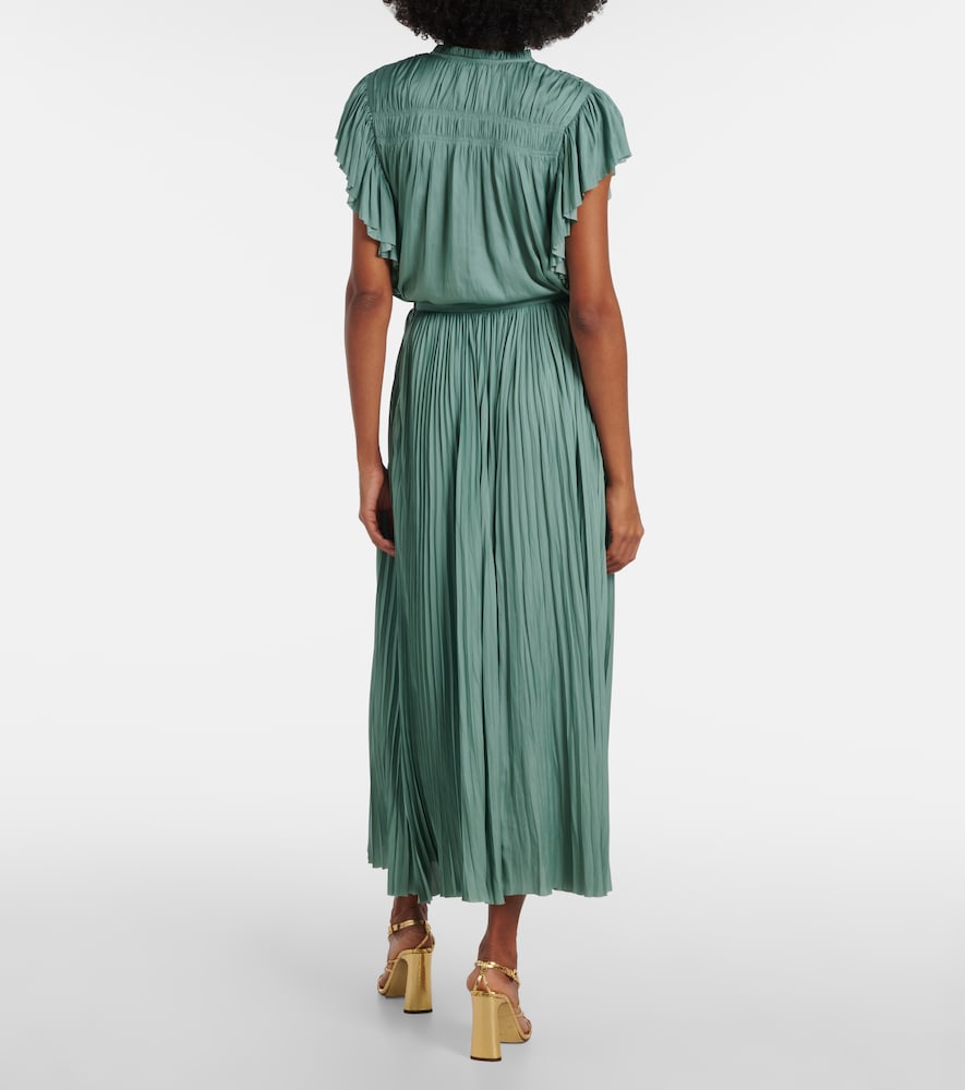  Ulla Johnson Ulla Johnson Lulu Satin Plissã© Maxi Skirt 