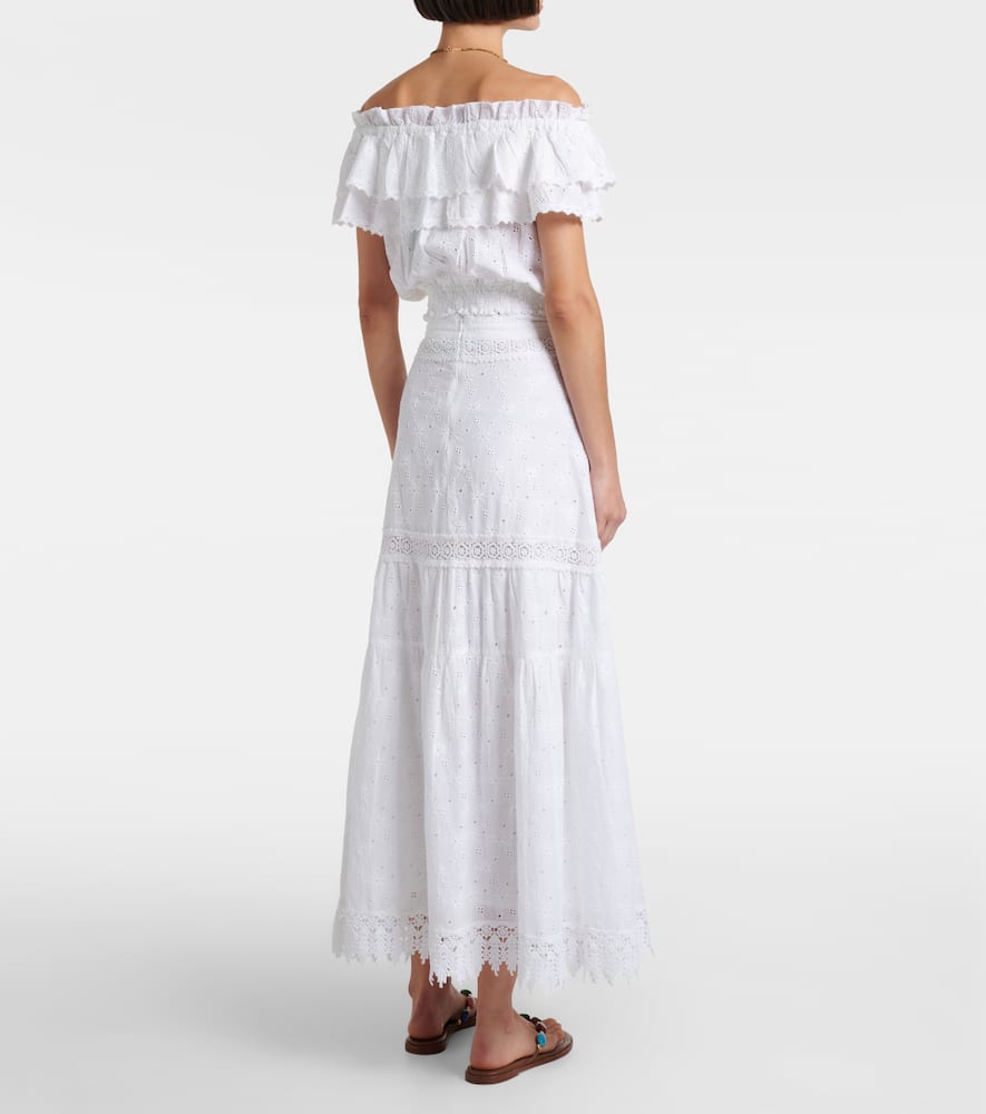 Melissa Odabash Alessia Cotton Maxi Skirt In White
