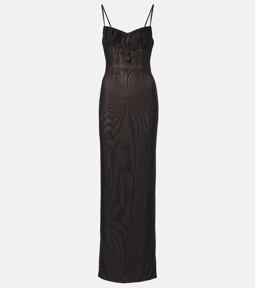 Area Crystal-embellished gown