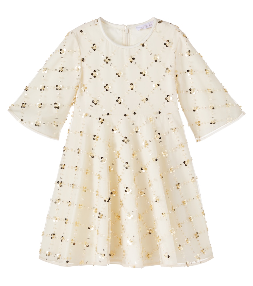 Monnalisa Yellow Sequined Dress Y Size 10 - Mytheresa