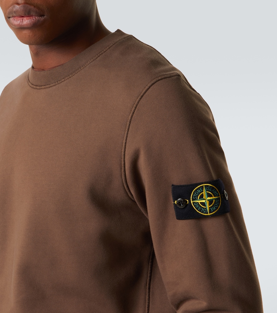  Stone Island Stone Island Compass Cotton Fleece Sweatshirt 