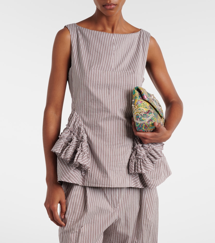  Dries Van Noten Dries Van Noten Top Aus Baumwolle Und Seide 