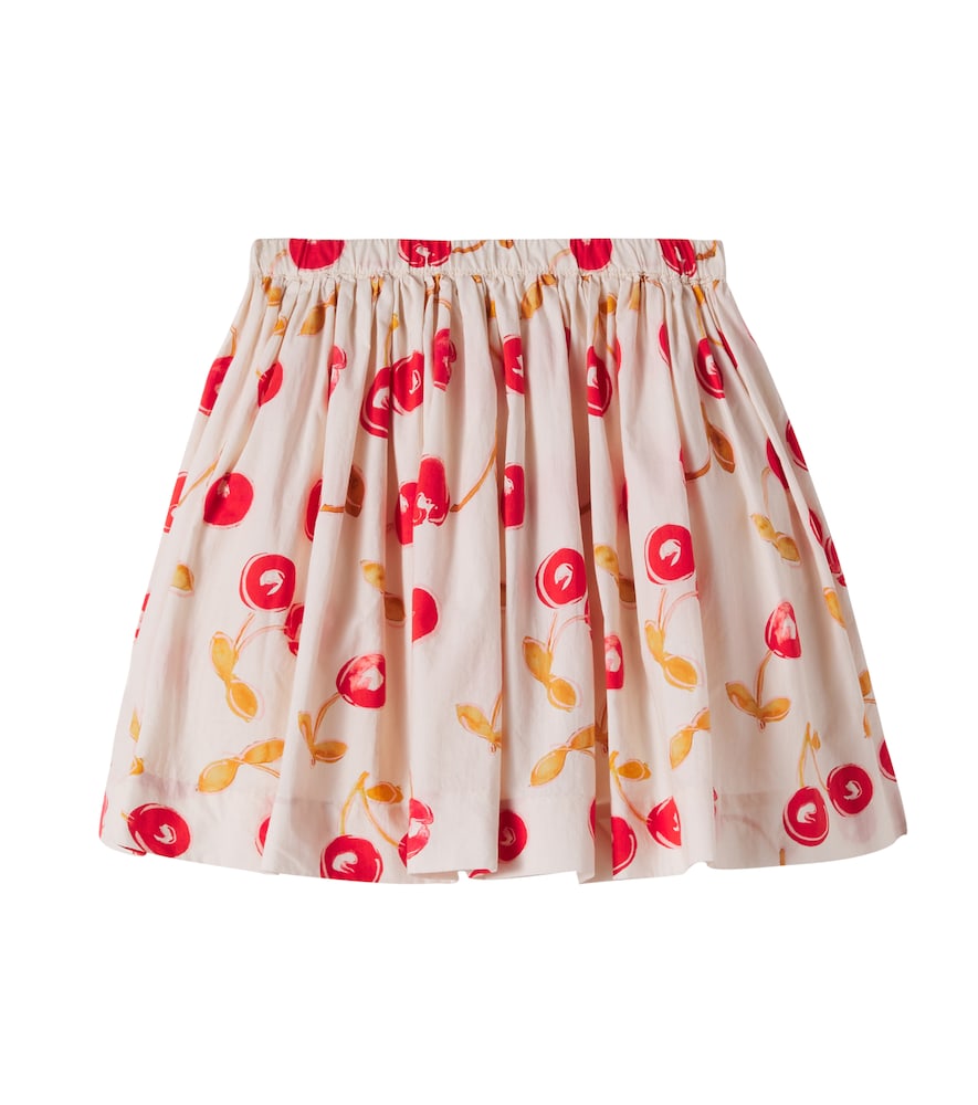 Bonpoint Beige Suzon Printed Cotton Skirt Y Size 12 - Mytheresa