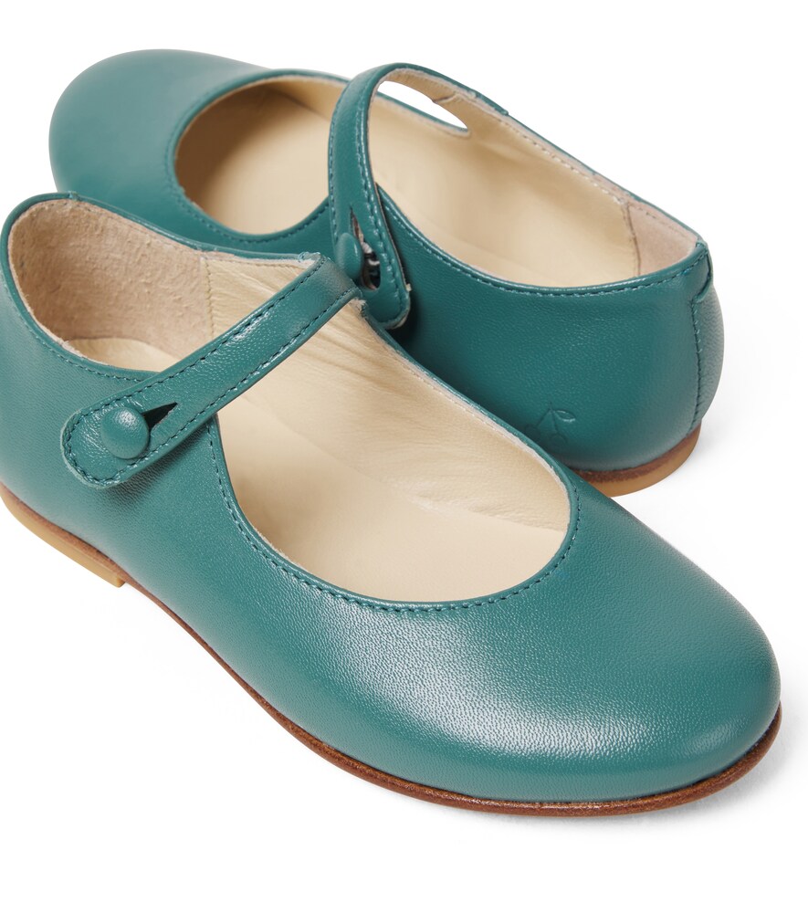  Bonpoint Bonpoint Ella Leather Mary Jane Flats 