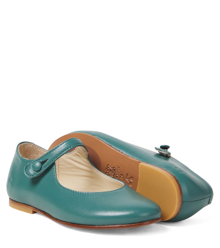  Bonpoint Bonpoint Ella Leather Mary Jane Flats 