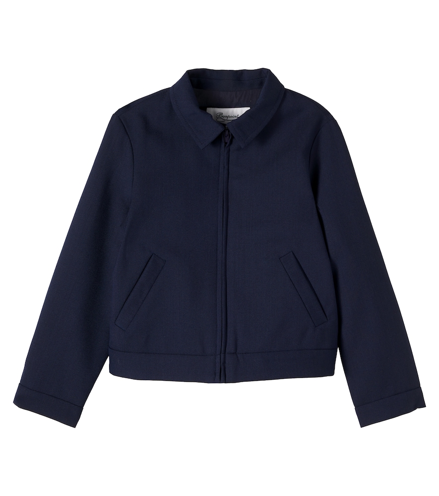 Bonpoint Blue Logan Wool Jacket Y Size 14 - Mytheresa