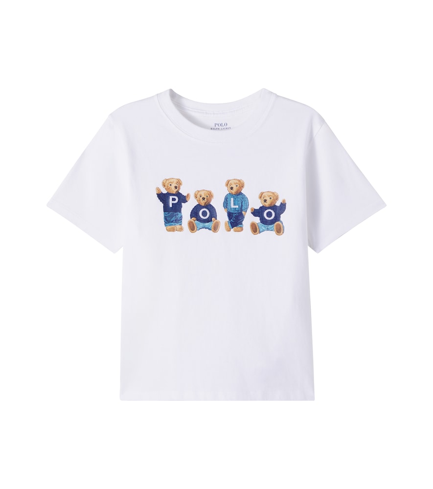 Polo Ralph Lauren T-Shirt Polo Bear Aus Baumwolle Bedruckt Kinder Weiß 146/152
