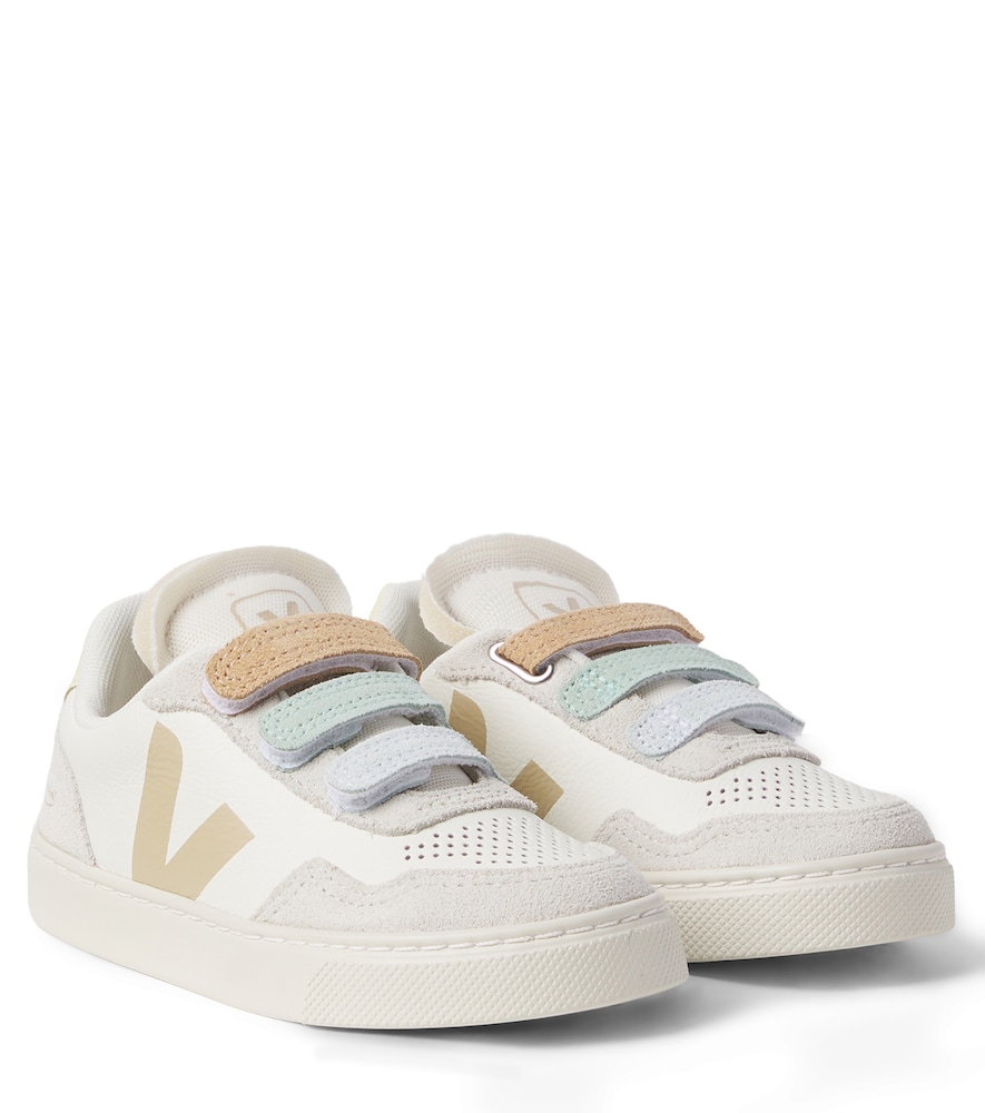 Veja Kids Unisex Kids White X Bonpoint V-90 Leather Sneakers UK Size 12 - Mytheresa