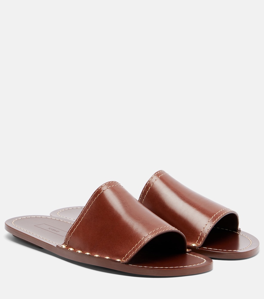 Toteme Studded leather slides