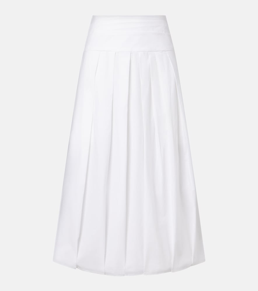 Proenza Schouler White Label Nessa cotton-blend midi skirt