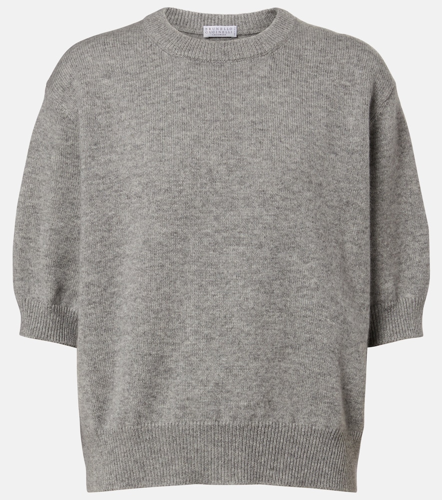 Brunello Cucinelli Women's Grey Monili Cashmere Sweater UK Size 10 - Mytheresa