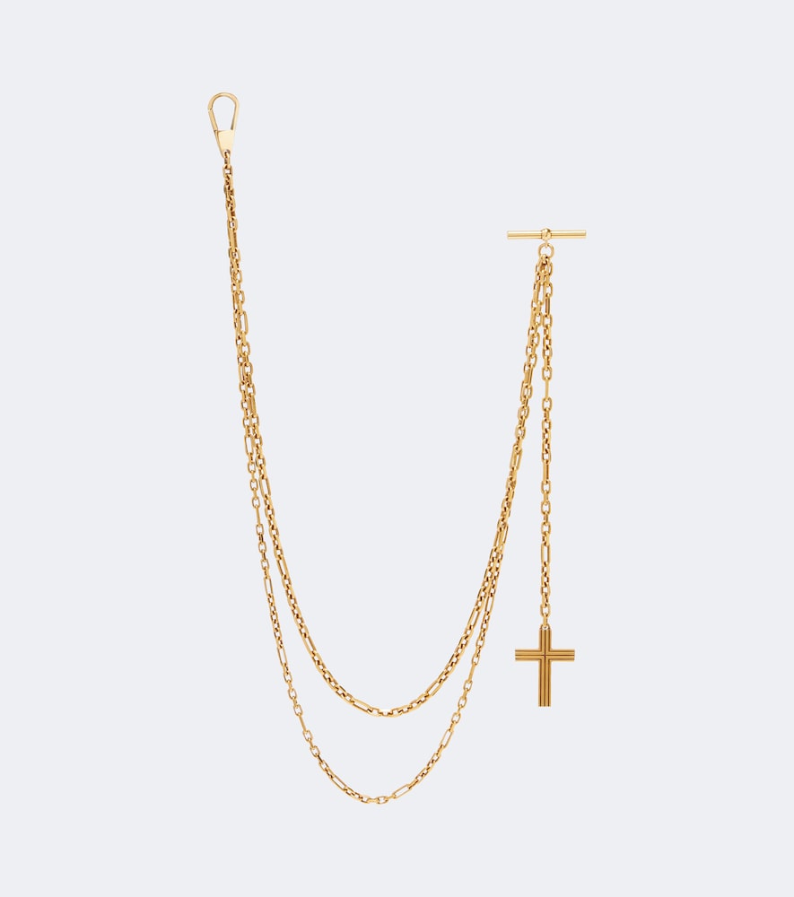 Charm per borsa in ottone bagnato in oro 18kt