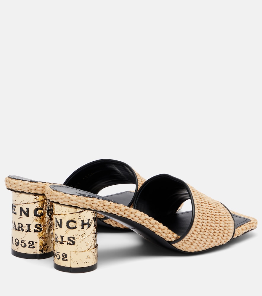  Givenchy Givenchy Tape Leather-trimmed Mules 