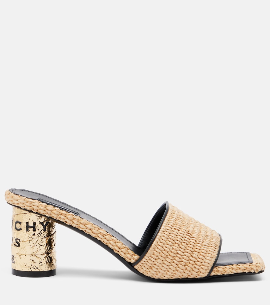  Givenchy Givenchy Tape Leather-trimmed Mules 